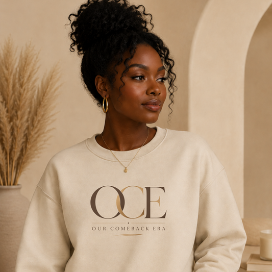 Our Comeback Era OCE Crewneck Sweatshirt | Retro Monogram Logo